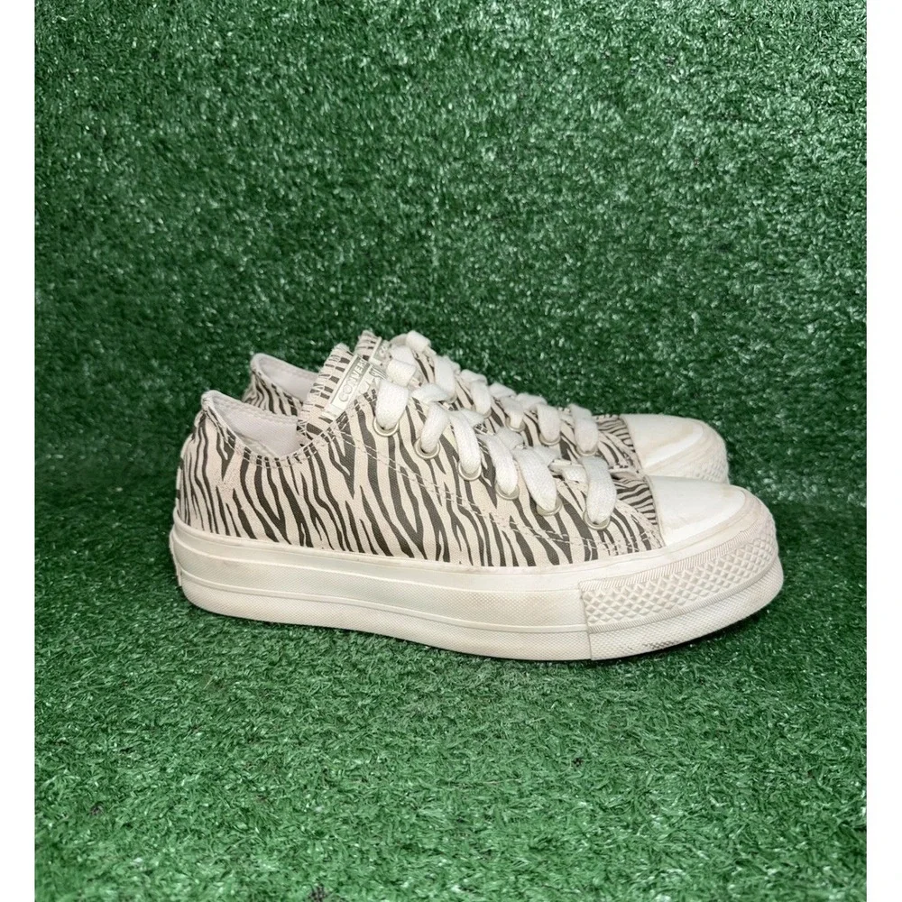 Converse Chuck Taylor All Star Platform Leopard Print Casual Shoe Women Size 8.5
